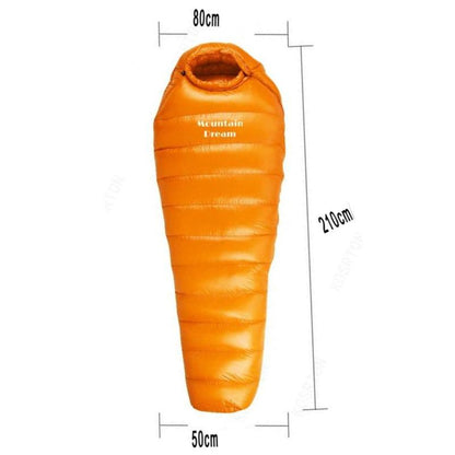 Sac de Couchage Premium Grand Froid en Duvet d'Oie et Nylon