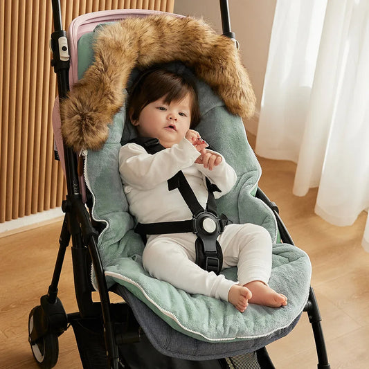 Sac de Couchage Hivernal Premium pour Bébé, Finition Col Fourrure Élégante