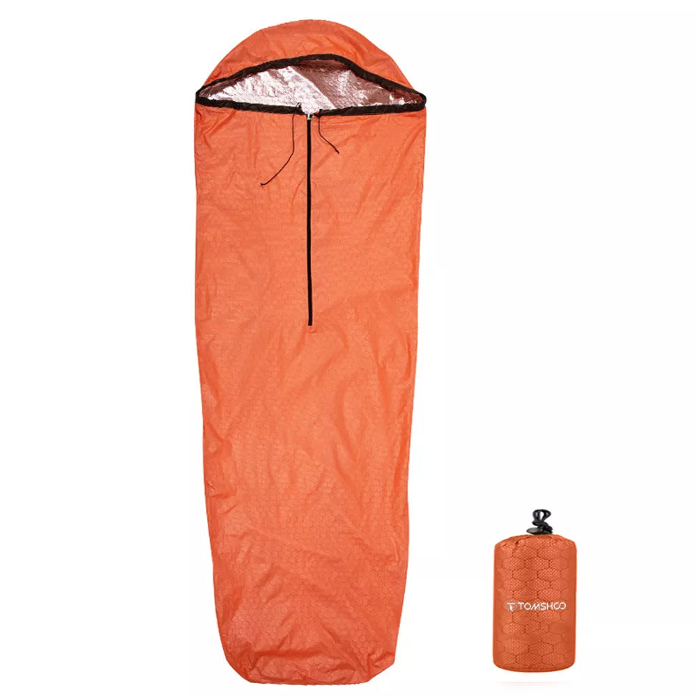 Sac de Couchage Performance Ultralight Orange (Thermique & Imperméable)